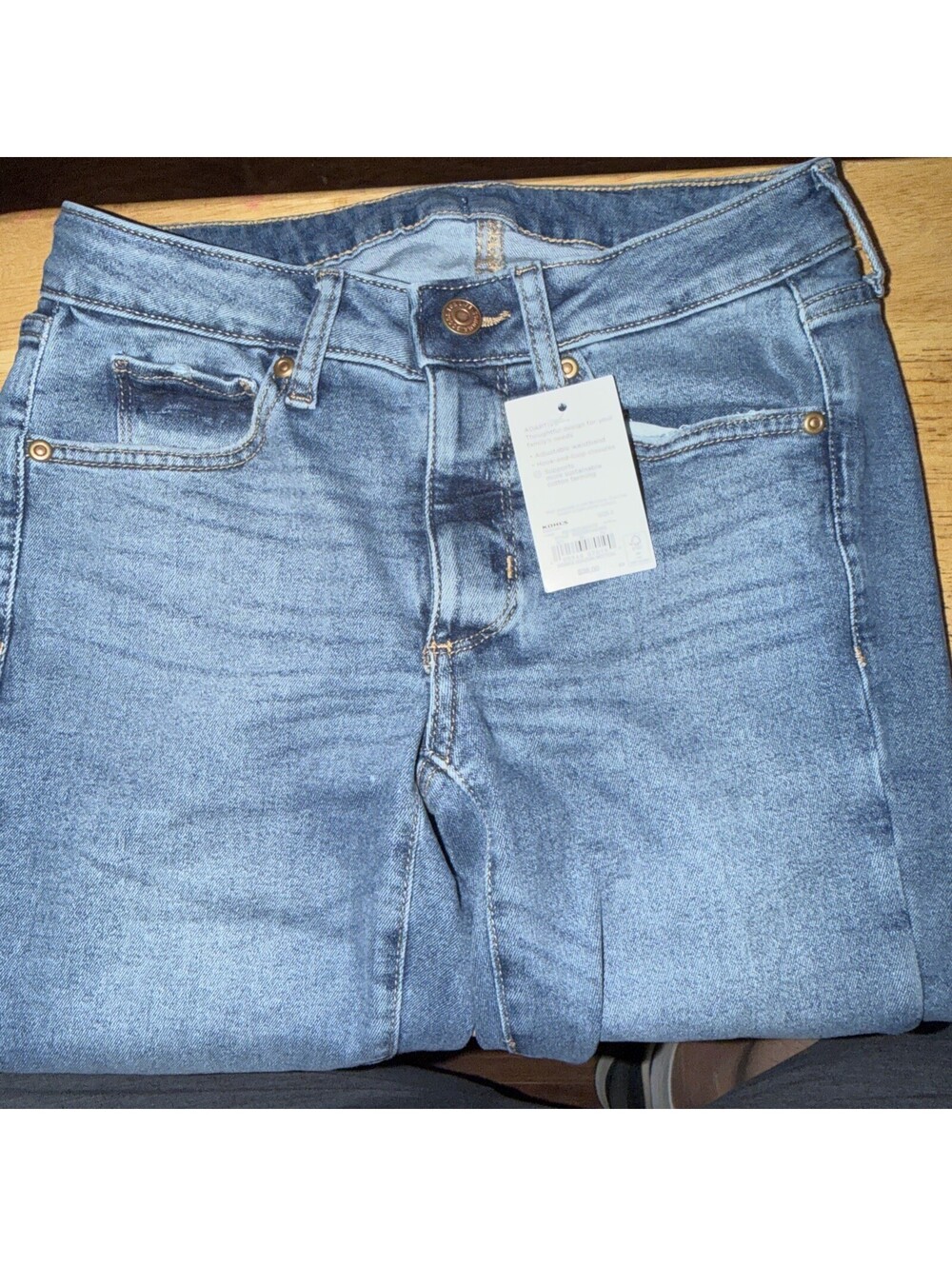 Sonoma Adaptive Womens Straight Leg Jeans Size 2 NWT Kohl's
